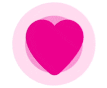 GIF corazón rosa