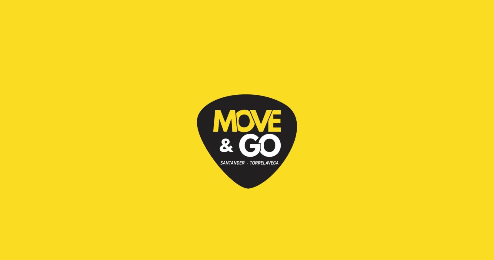 Logo Move&Go sobre fondo amarillo